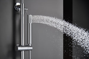 Chrome Single Handle Shower Set Modern Design, view 6