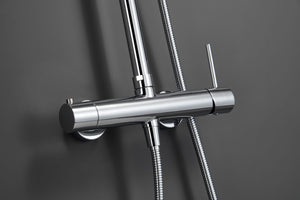 Chrome Single Handle Shower Set Modern Design, view 5