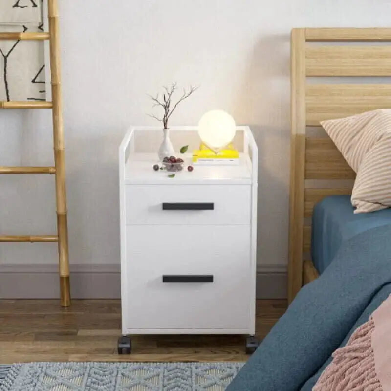 2-Drawer File Cabinet - Drawer Rolling