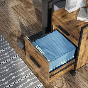 2-Drawer File Cabinet - Drawer Rolling