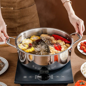 3 Layer Stainless Steel Glass Lid Duck Pot - Cookware set