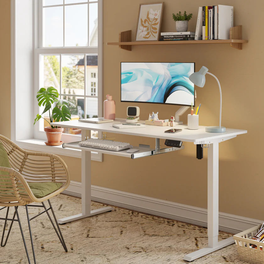 Standing Desk with Keyboard Tray