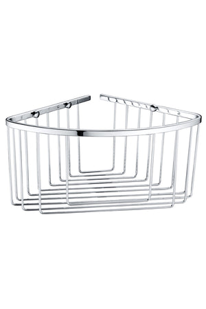 Chrome Corner Soap Dish with Reversible Brackets, view 2