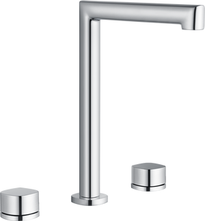 Toscana Chrome Tall Spout Countertop Two Handle Basin Mixer, main product view