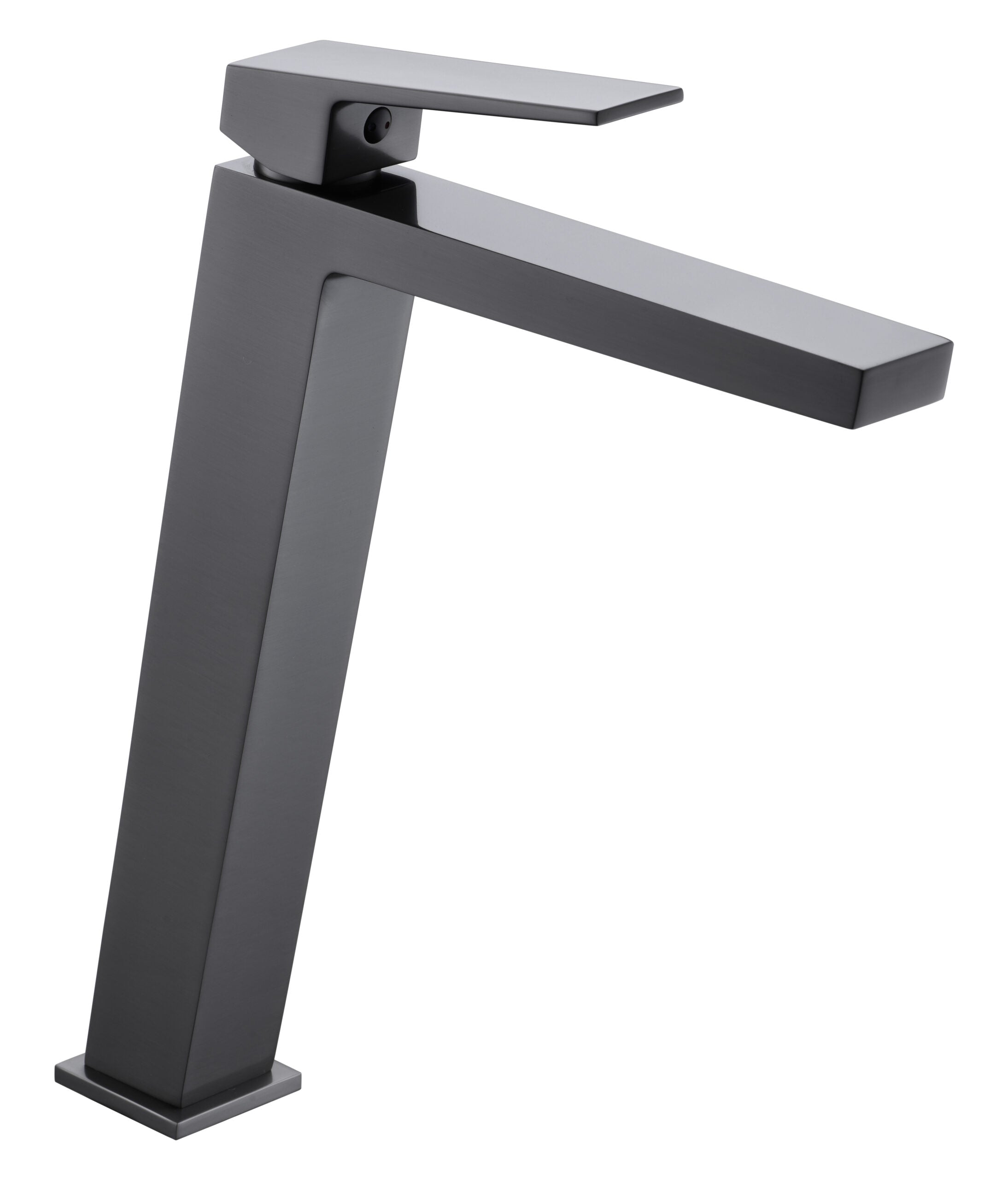 Gun Metal Single Lever Bathroom Faucet High Spout, view 2