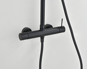 Bless Matte Black Single Lever Shower Set, view 3
