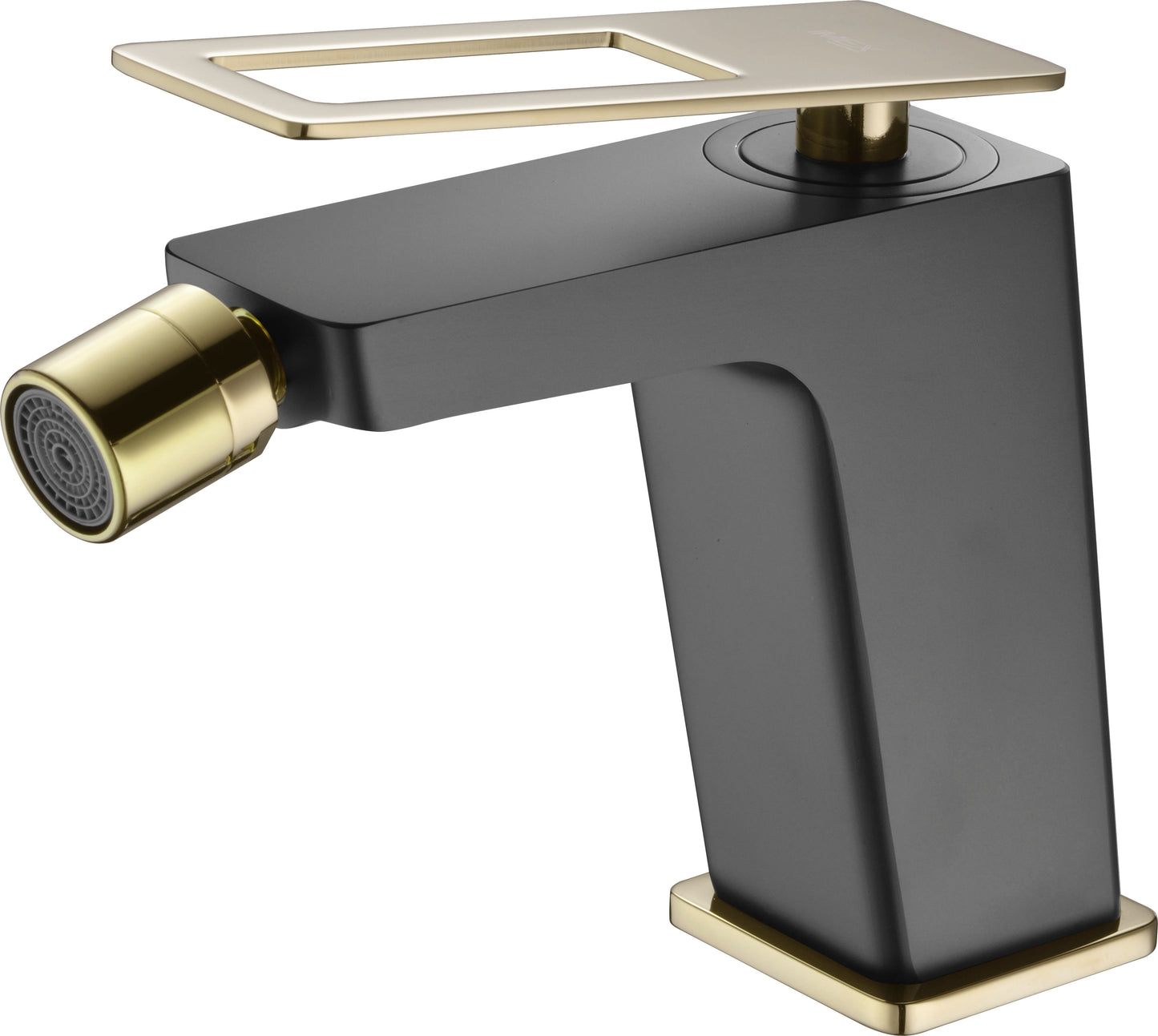 Single-Handle Bidet Sweden Black Gold Shiny | IMEX
