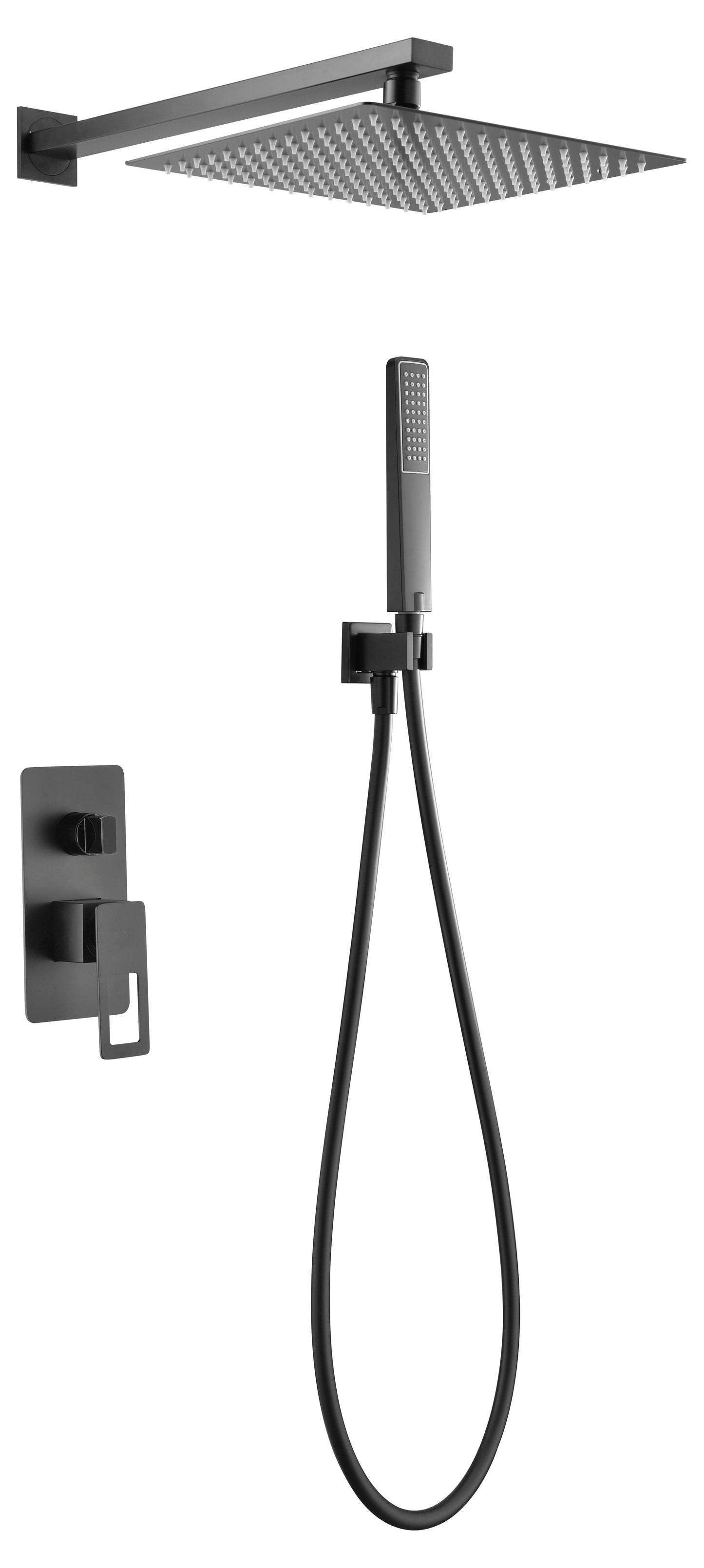 Set Shower Concealed Single-Handle Sweden Matte Black | IMEX