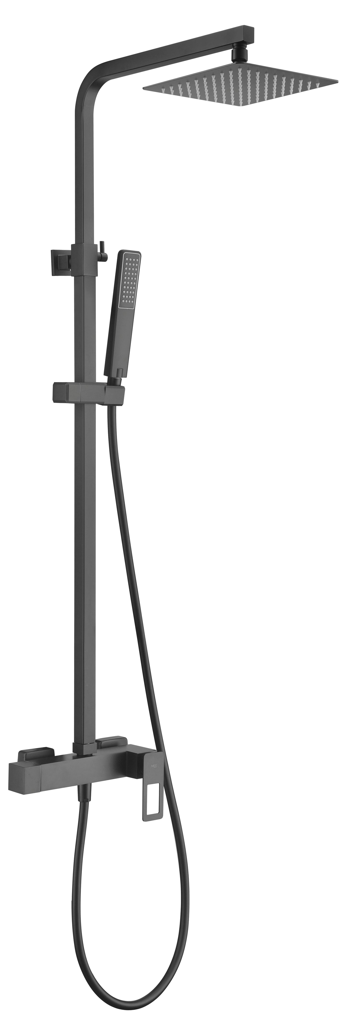 Set Shower Single-Handle Sweden Matte Black | IMEX