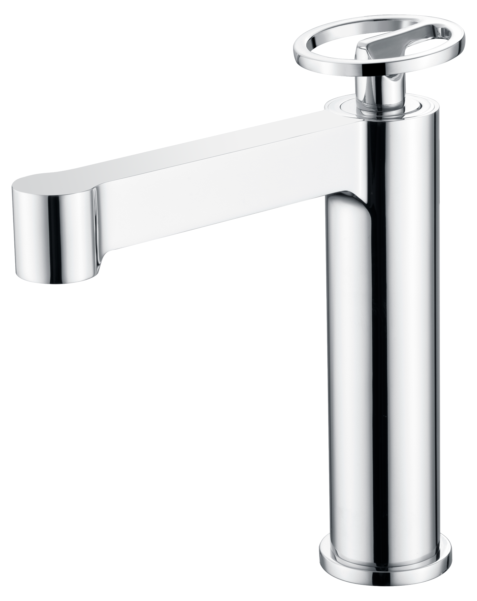Chrome Single Lever Sink Mixer Modern Bathroom Faucet, view 2