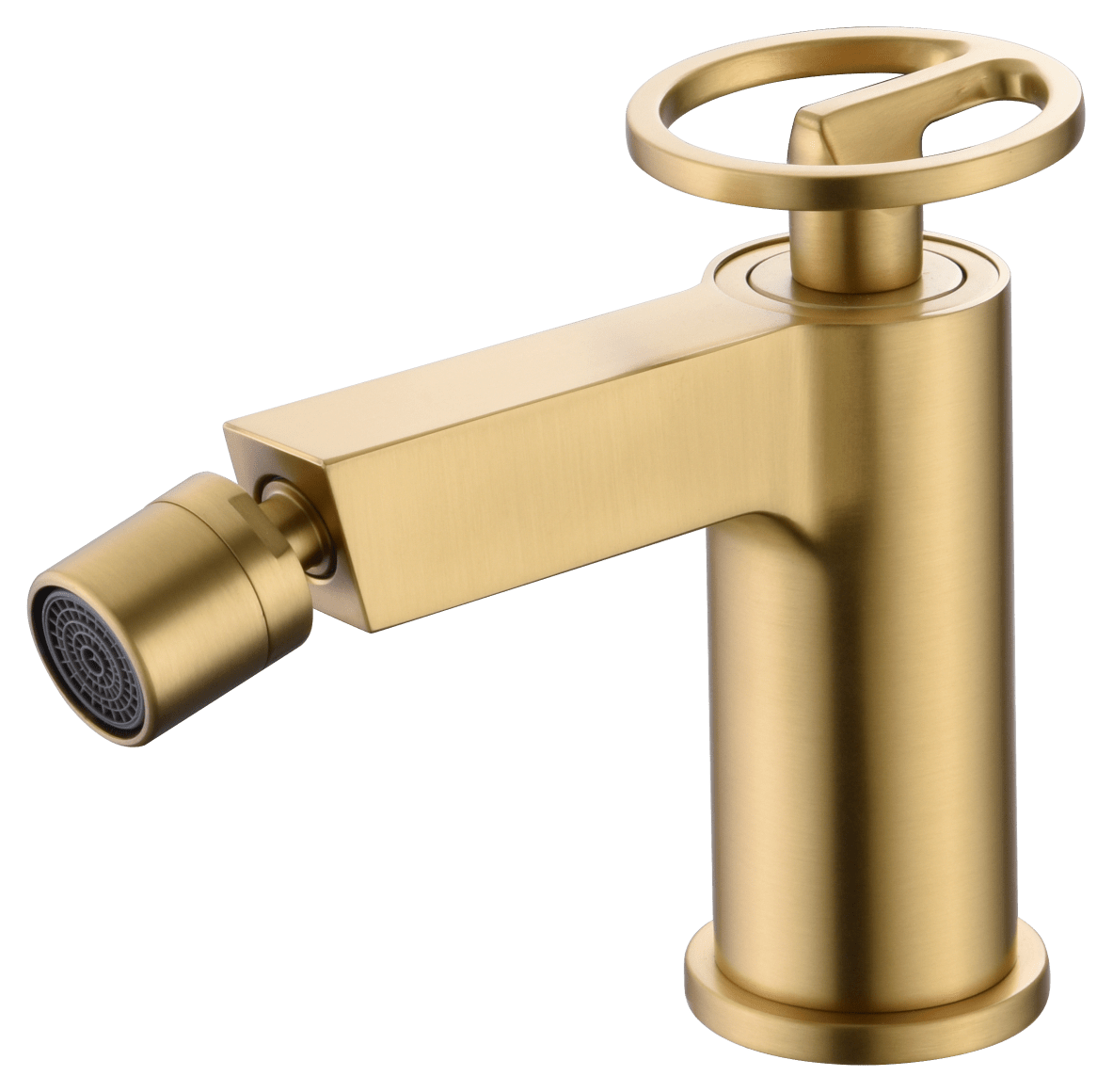 Single-Handle Bidet Olimpo Brushed Gold | IMEX