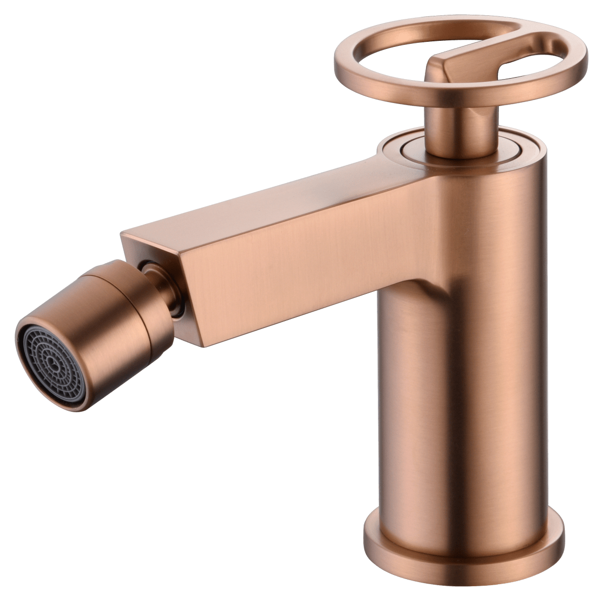 Single-Handle Bidet Olimpo Brushed Rose Gold | IMEX