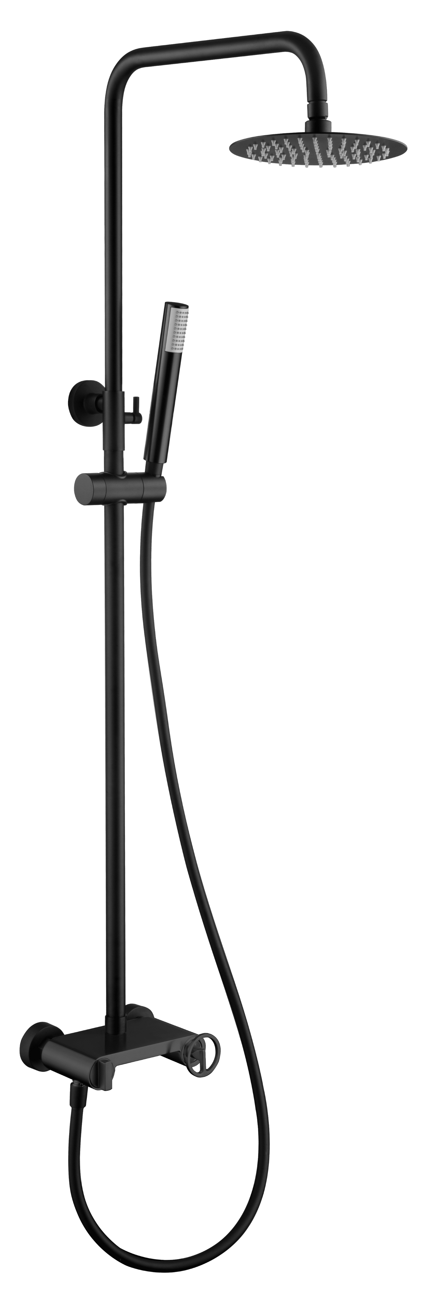 Set Shower Single-Handle Olimpo Matte Black | IMEX