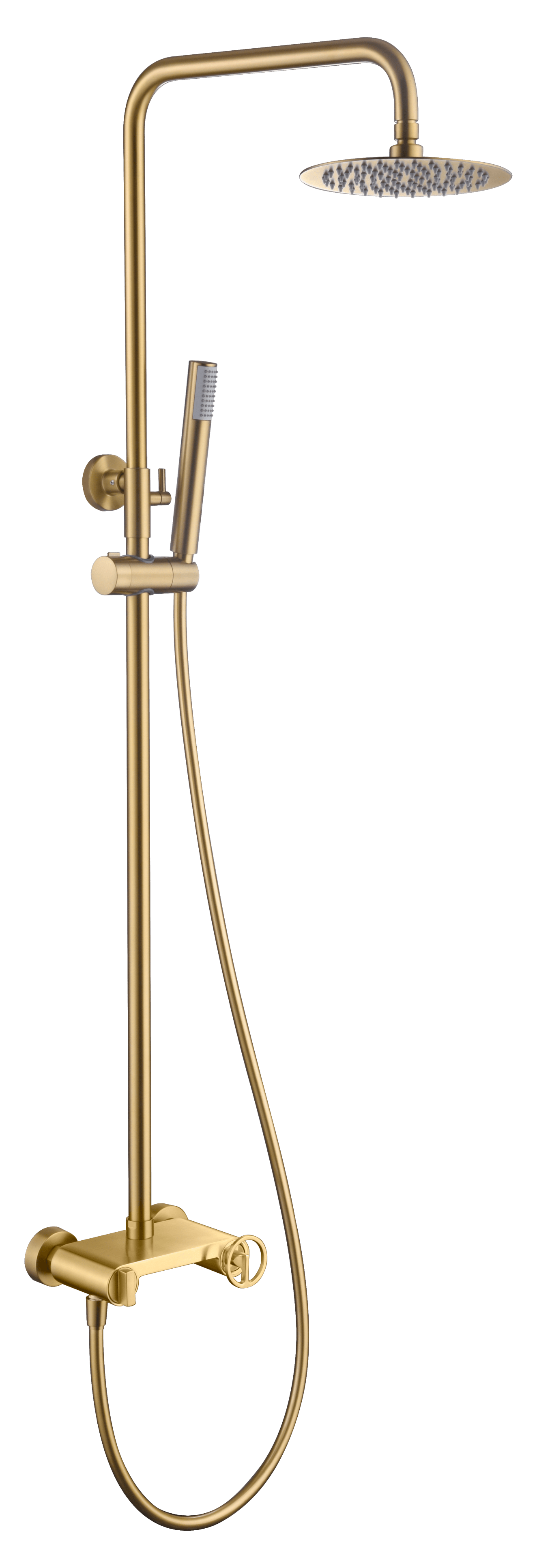 Set Shower Single-Handle Olimpo Brushed Gold | IMEX