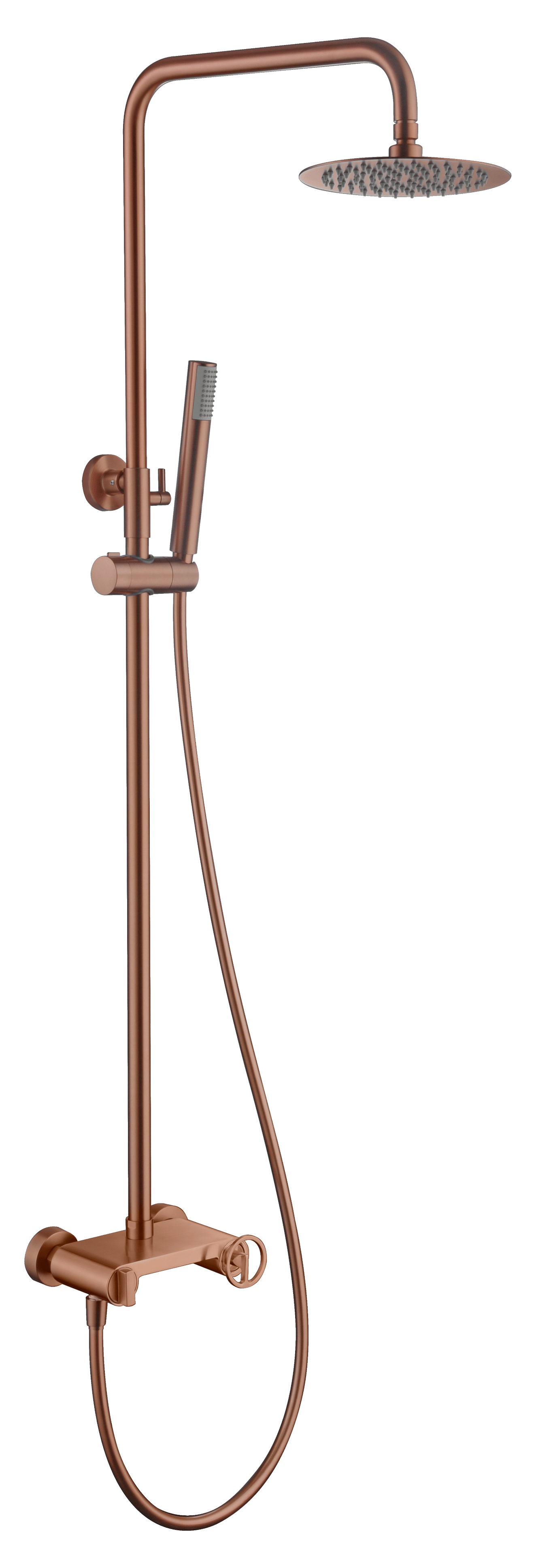 Set Shower Single-Handle Olimpo Brushed Rose Gold | IMEX