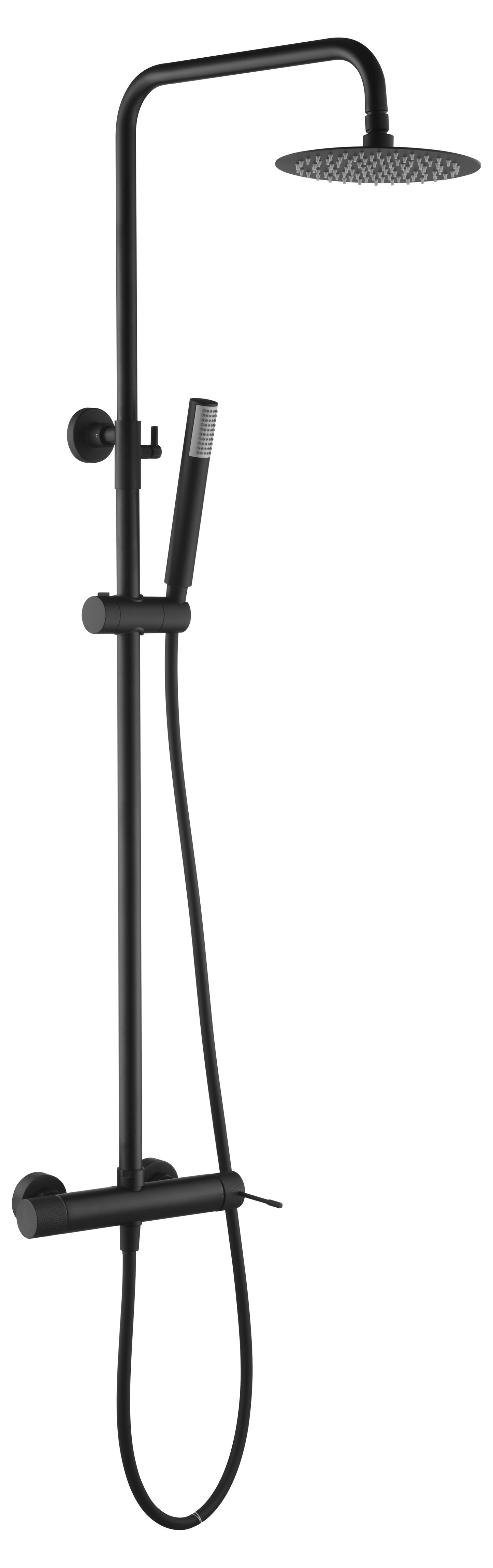 Set Shower Single-Handle Line Matte Black | IMEX