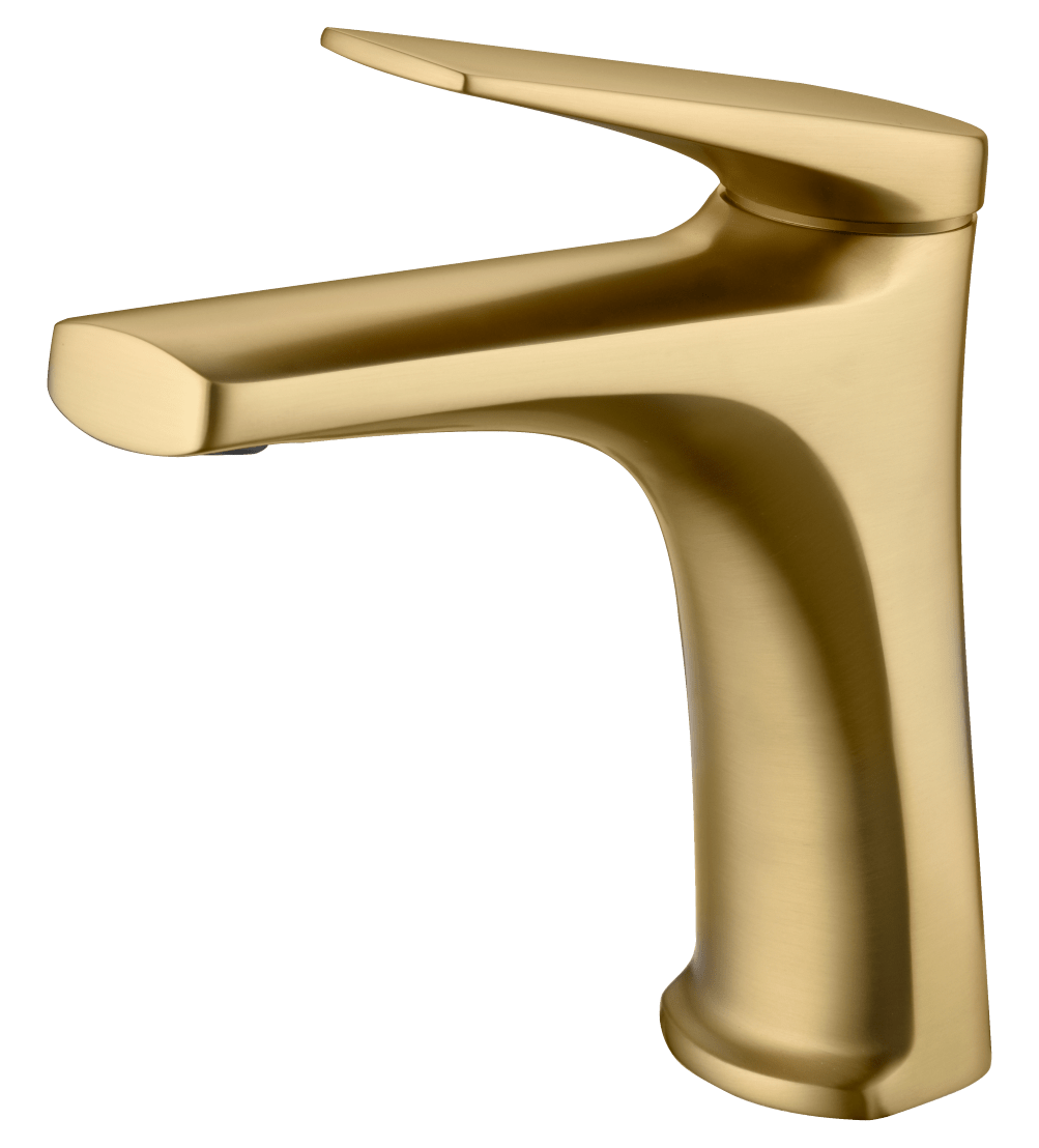 Single-Handle Basin Delos Brushed Gold | IMEX