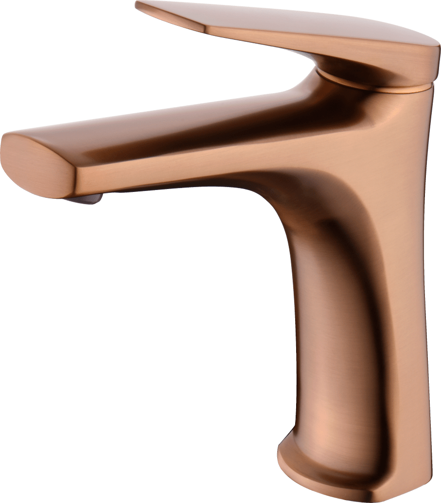 Single-Handle Basin Delos Brushed Rose Gold | IMEX