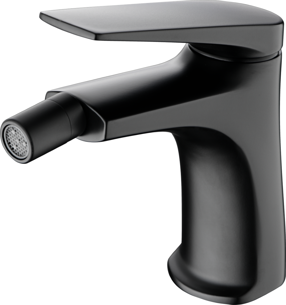 Matte Black Bidet Mixer Tap Single Handle Modern, view 2