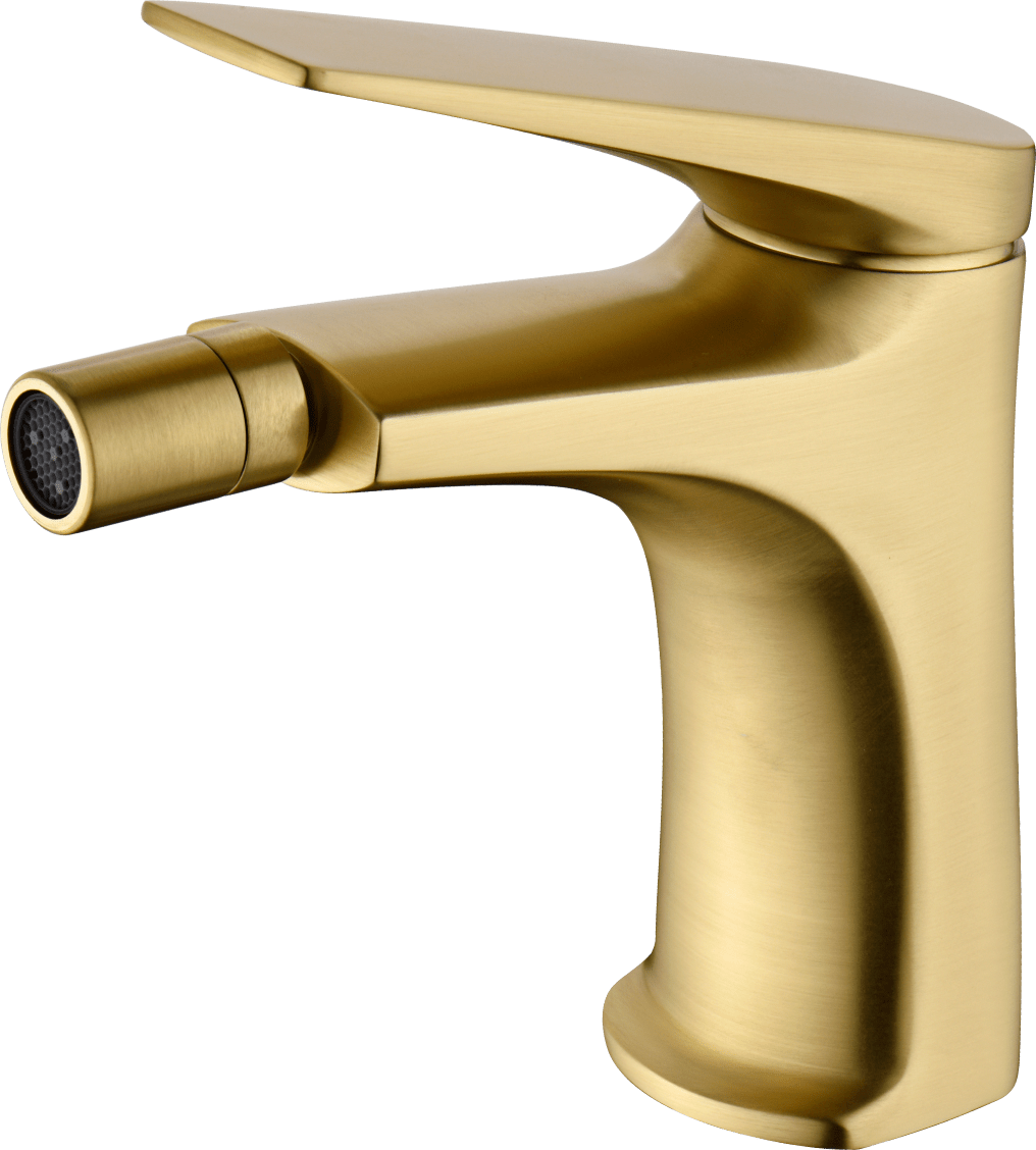 Single-Handle Bidet Delos Brushed Gold | IMEX