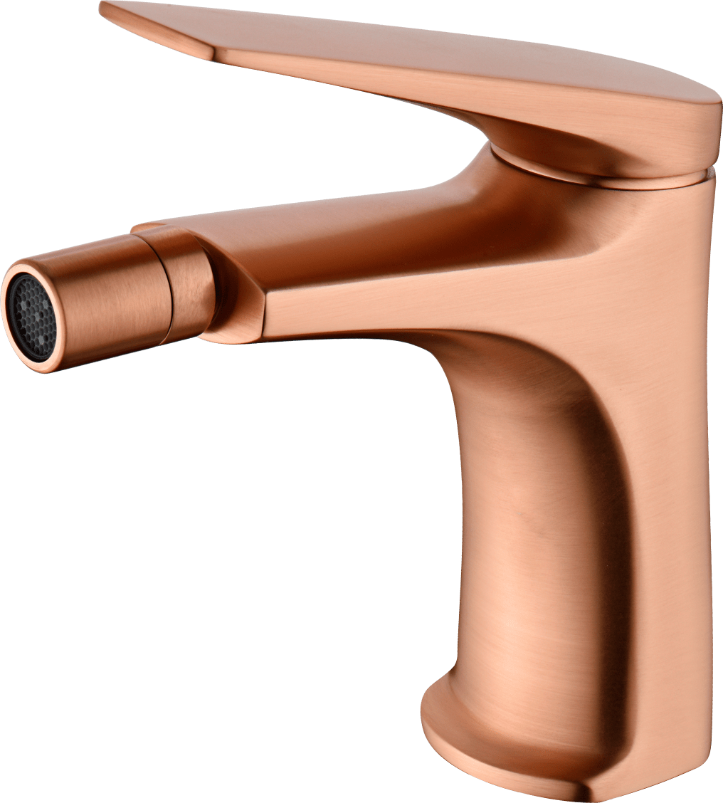 Single-Handle Bidet Delos Brushed Rose Gold | IMEX