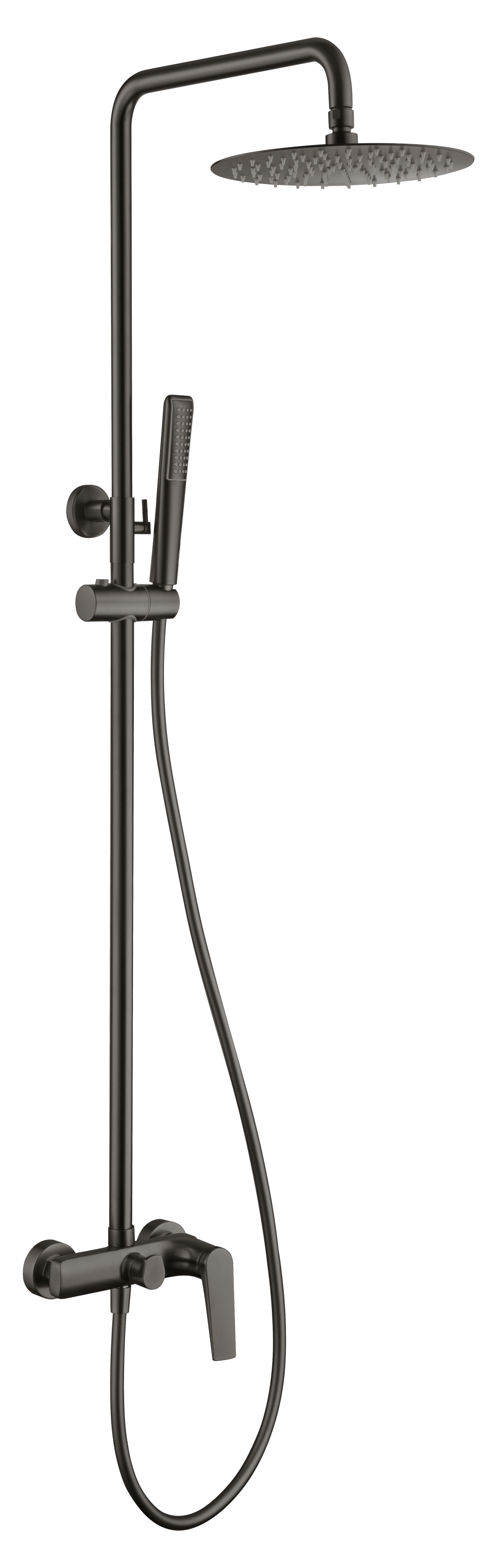 Set Shower Single-Handle Delos Black Gun Metal | IMEX