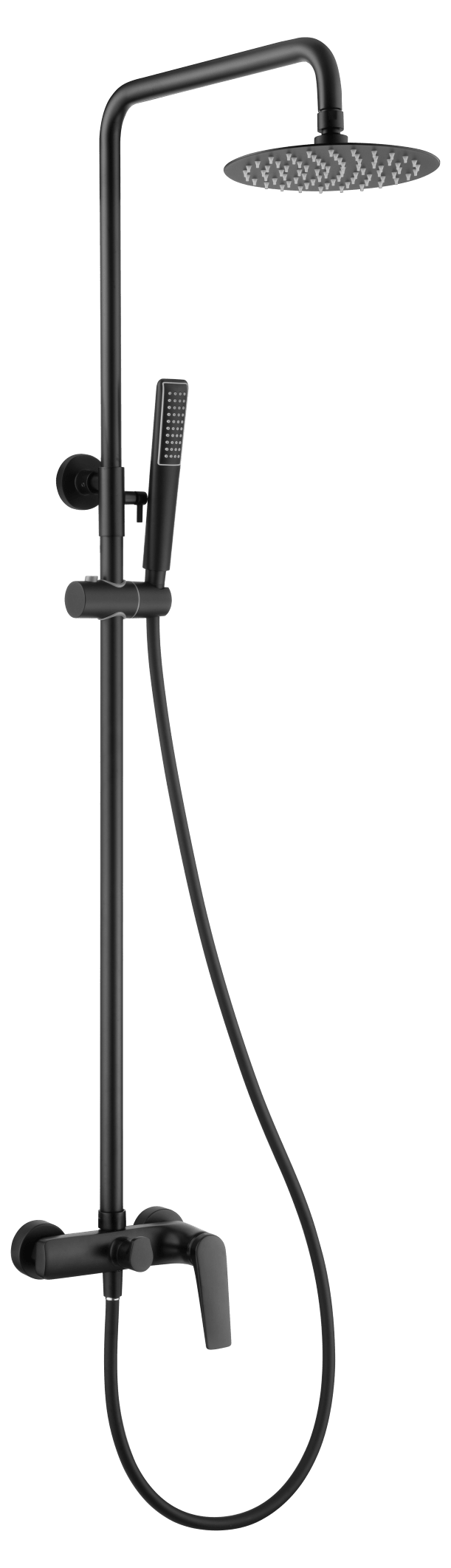 Set Shower Single-Handle Delos Matte Black | IMEX