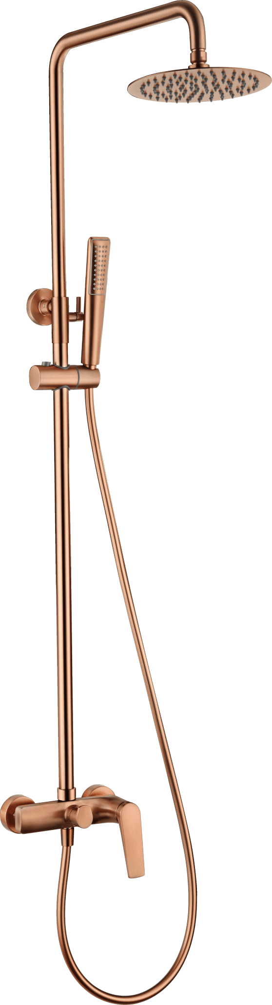 Set Shower Single-Handle Delos Brushed Rose Gold | IMEX