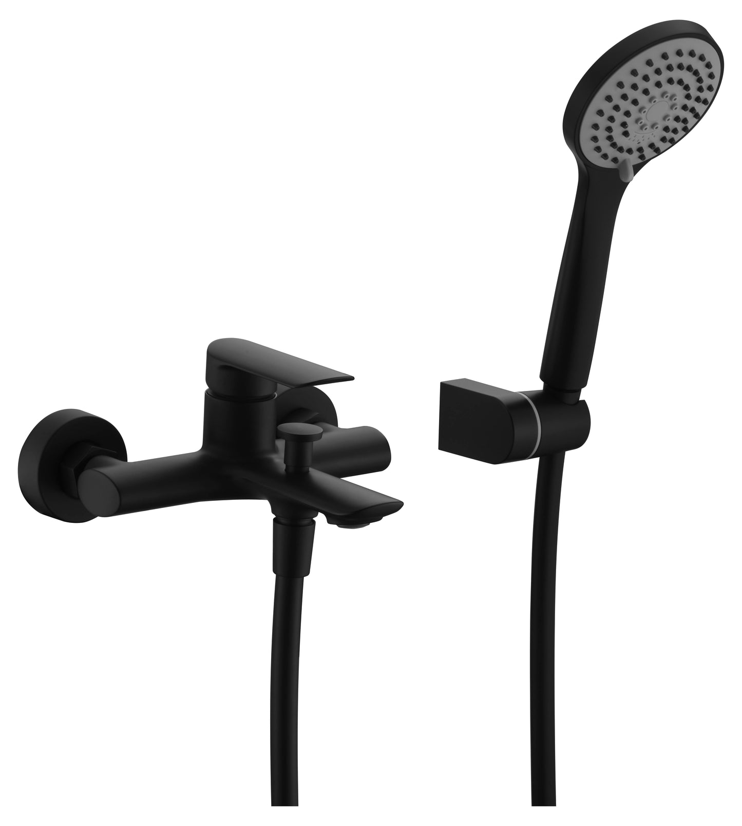 Faucet Bath/Shower Ural Matte Black | IMEX