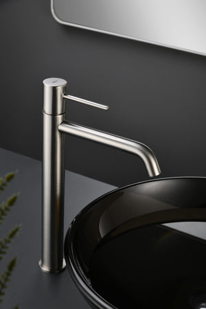 Chrome Single Handle Shower Set Modern Design, in a bathroom setting