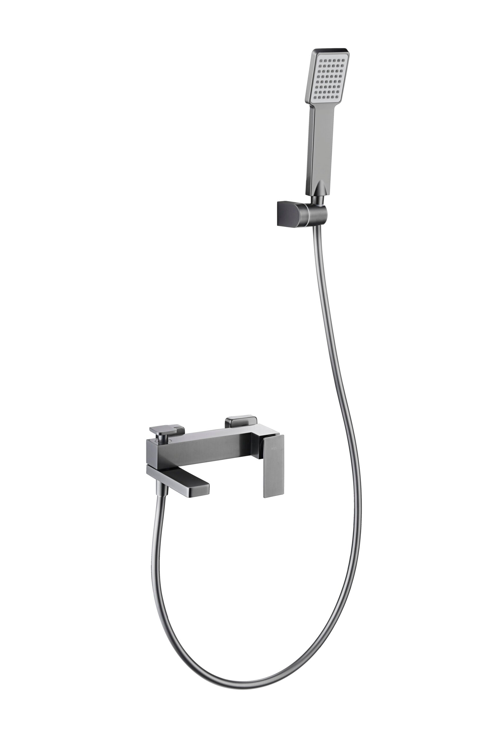 Black Gun Metal Single Lever Shower Kit Modern Design, view 2