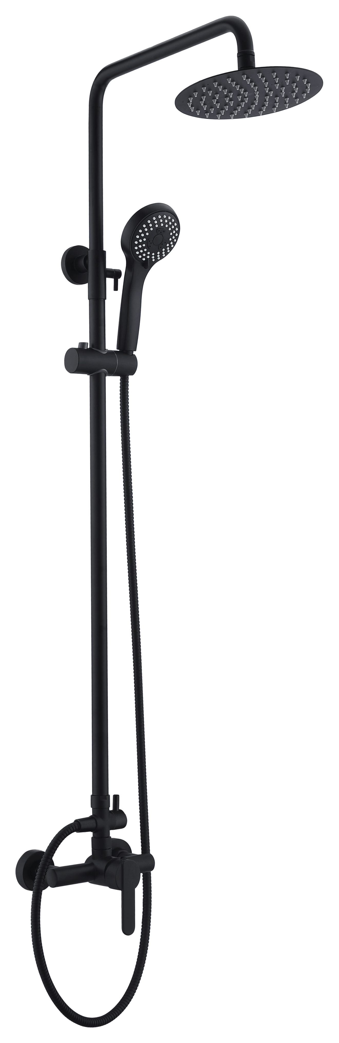 Set Shower Single-Handle Rome Matte Black | IMEX