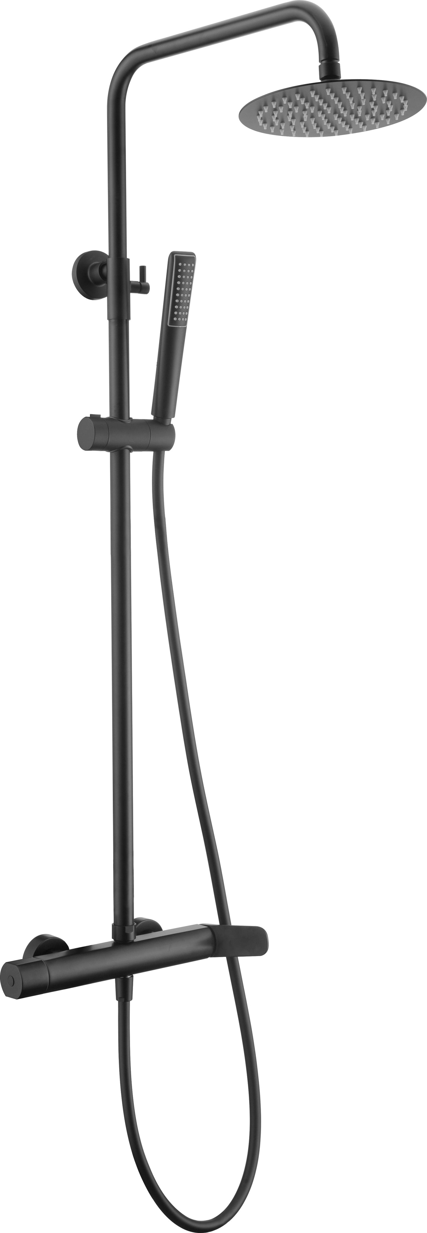 Set Shower Single-Handle Denmark Matte Black | IMEX