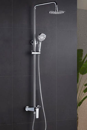Chrome Single Lever Shower Set Modern Design, view 5