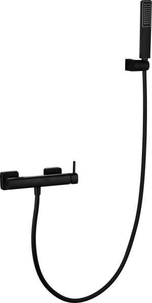 Toscana Matte Black Single Lever Shower Kit, view 5