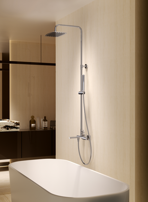 Toscana Matte Black Single Lever Bath and Shower Set, view 2