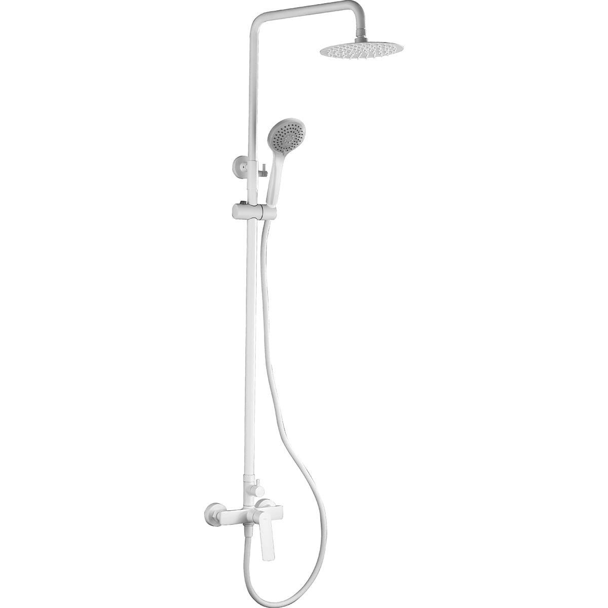 Set Shower Single-Handle Lúxor Matte White | IMEX