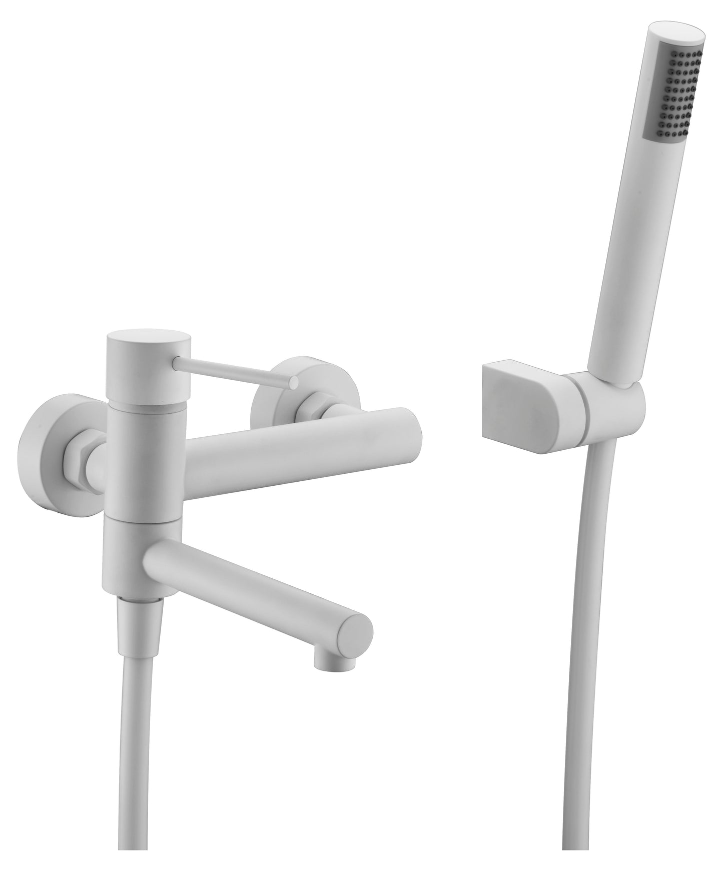 Faucet Bath/Shower Milos Matte White | IMEX