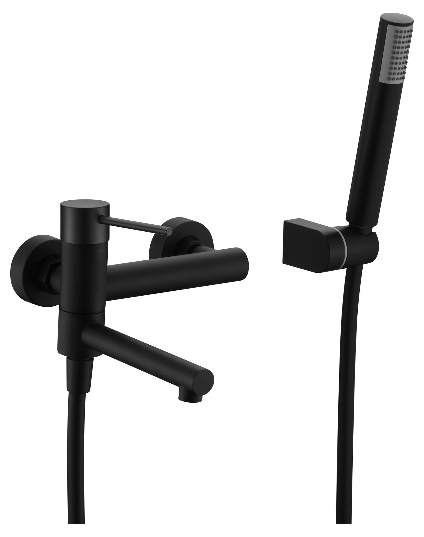 Faucet Bath/Shower Milos Matte Black | IMEX
