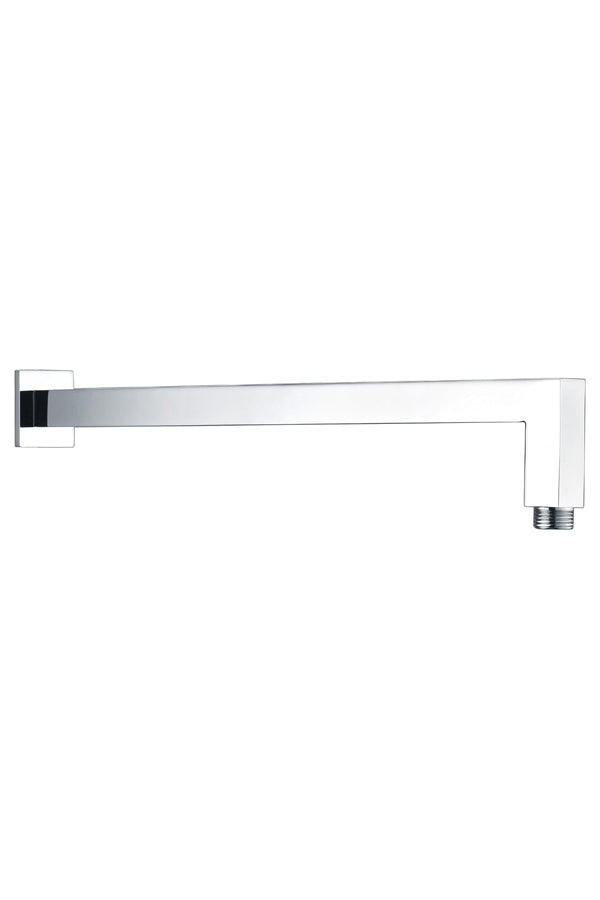 Chrome Square Wall Shower Arm Modern Bathroom Fixture, view 2
