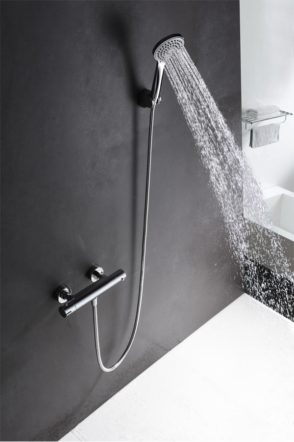 Creta Thermostatic Shower Faucet Chrome Finish, view 2