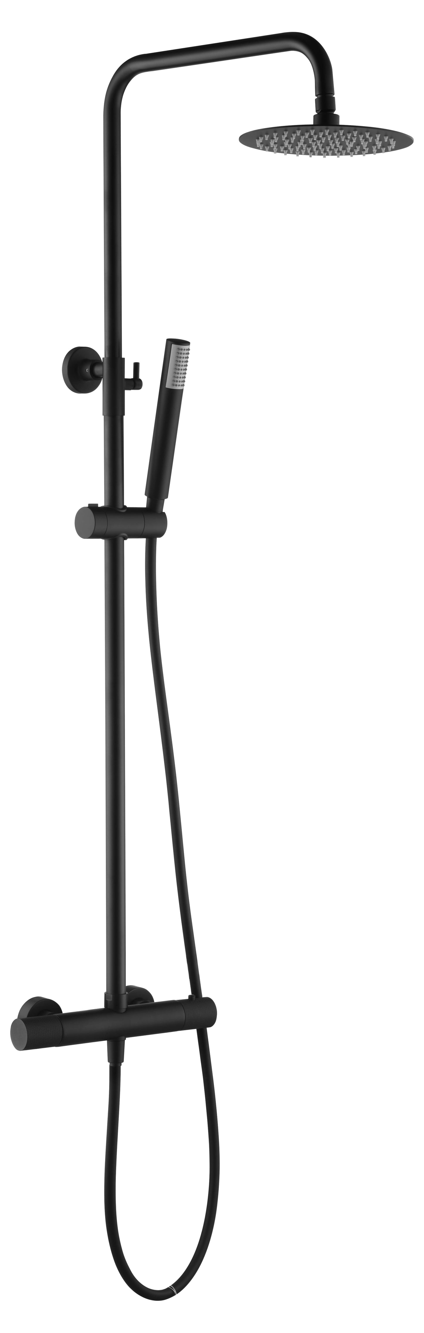 Set Shower Termóstatico Line Matte Black | IMEX