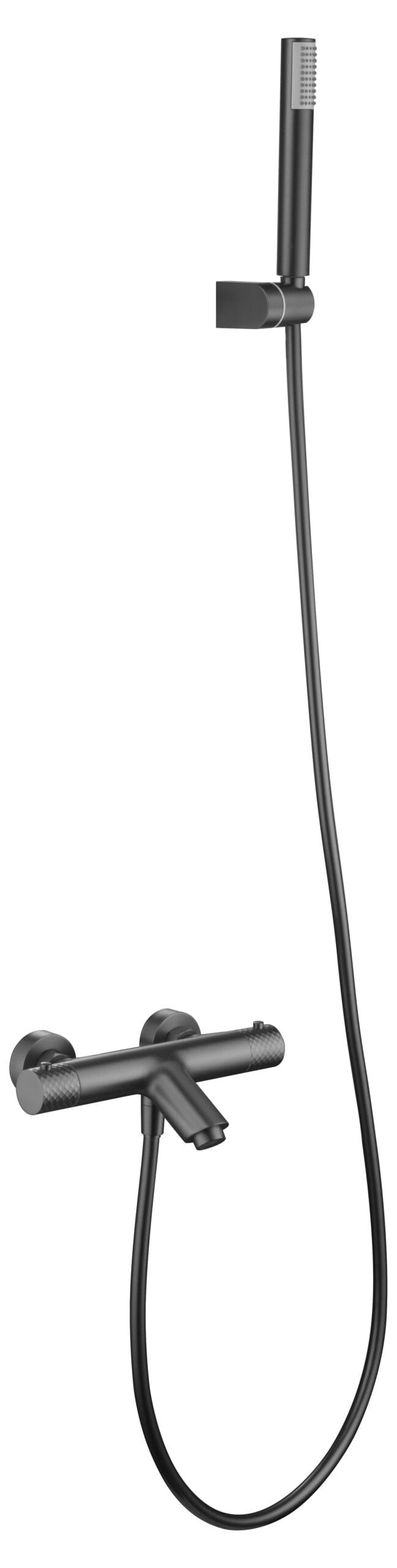 Kit Bath/Shower Thermostatic Genoa Black Gun Metal | IMEX