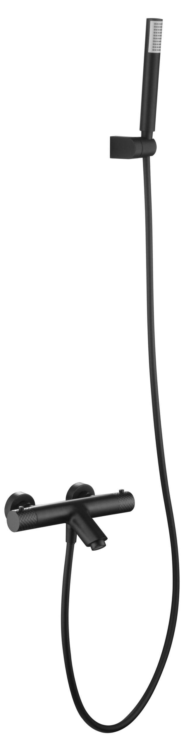 Kit Bath/Shower Thermostatic Genoa Matte Black | IMEX