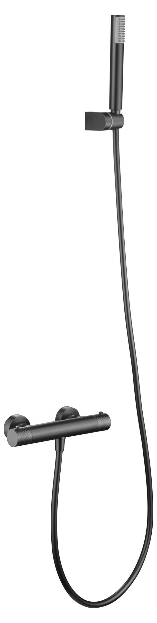 Kit Shower Thermostatic Genoa Black Gun Metal | IMEX