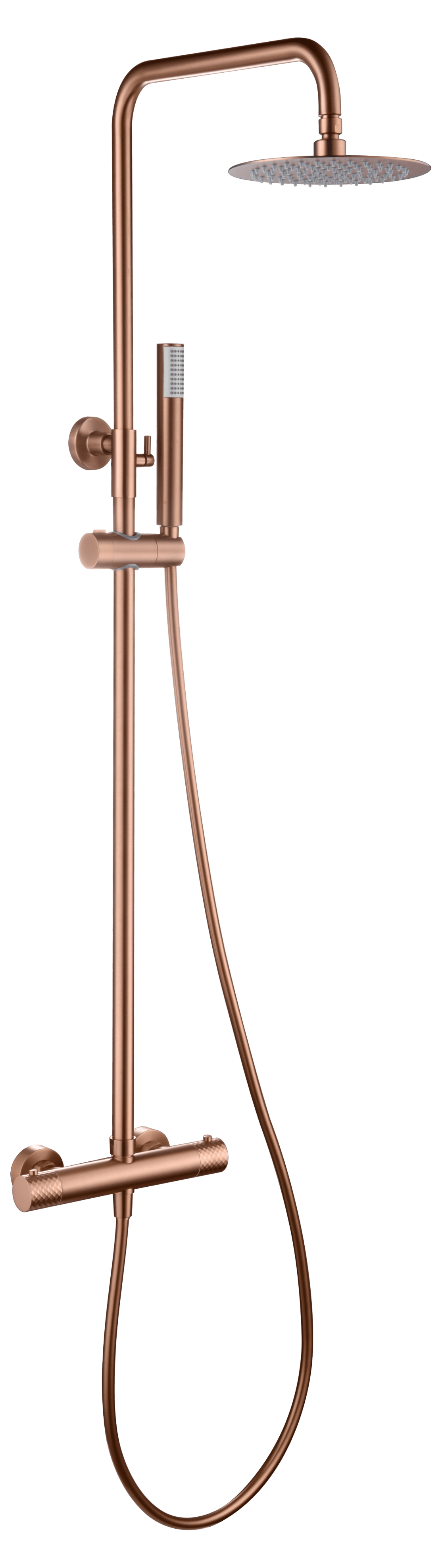 Thermostatic Shower Set Genoa Brushed Rose Gold | IMEX