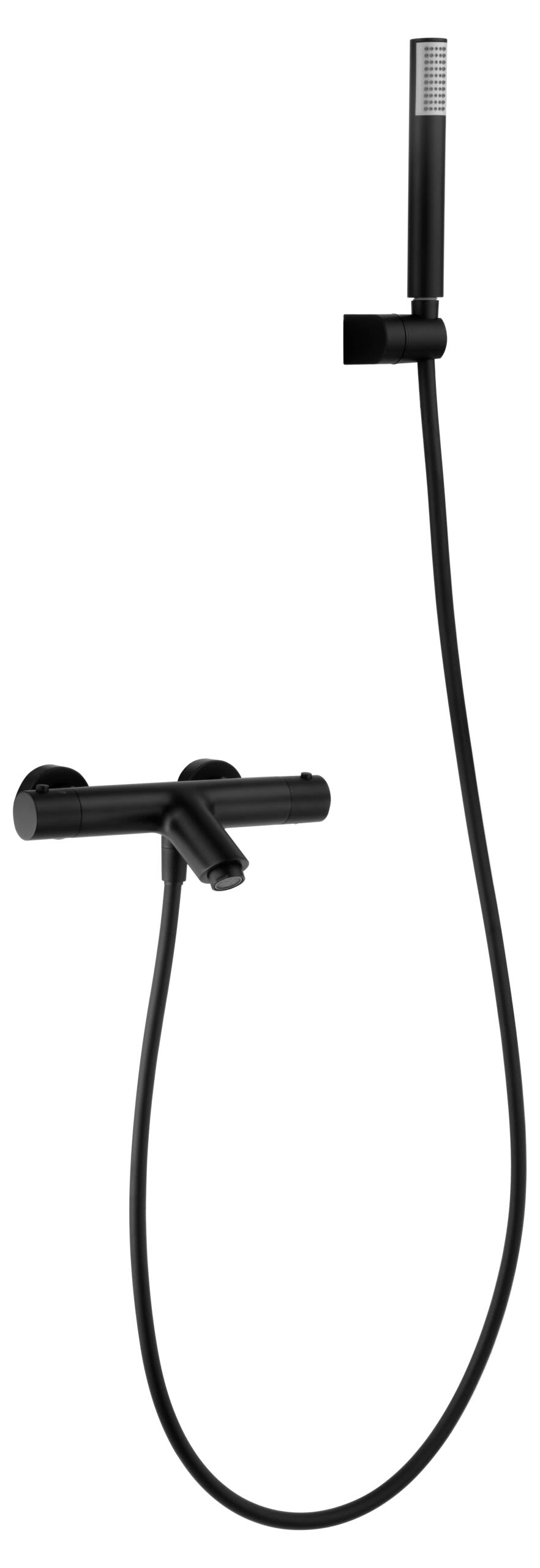 Kit Bath/Shower Thermostatic Monza Matte Black | IMEX