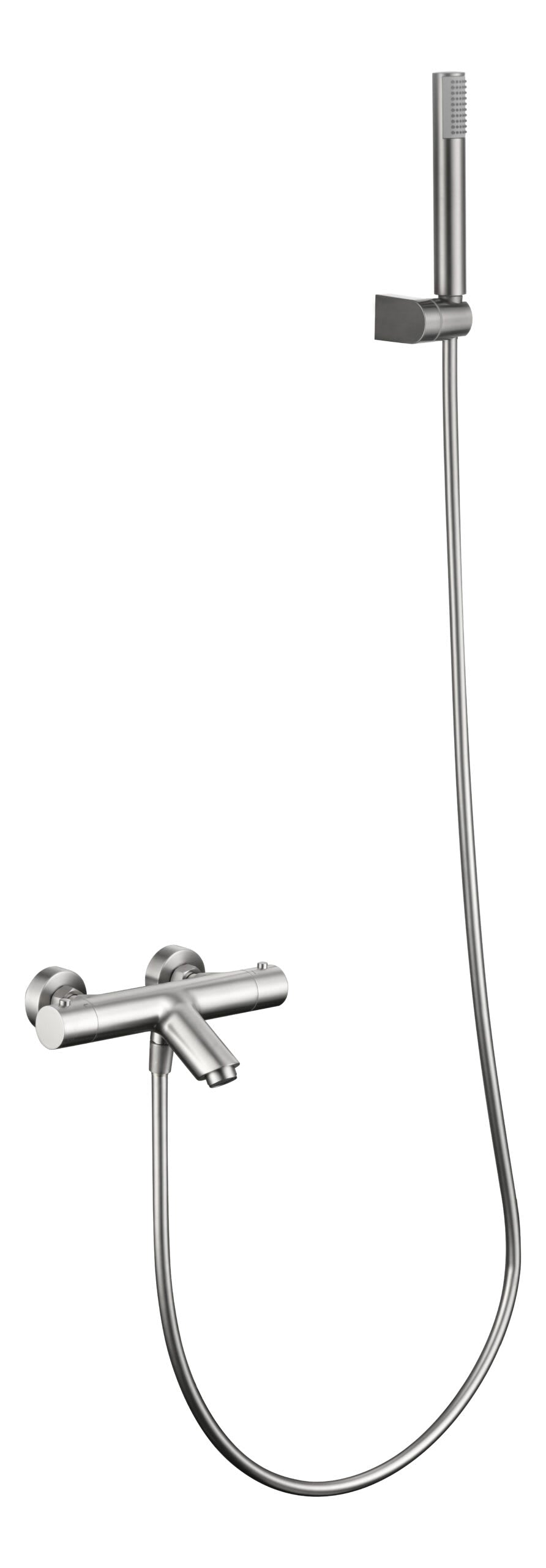 Kit Bath/Shower Thermostatic Monza Brushed Nickel | IMEX