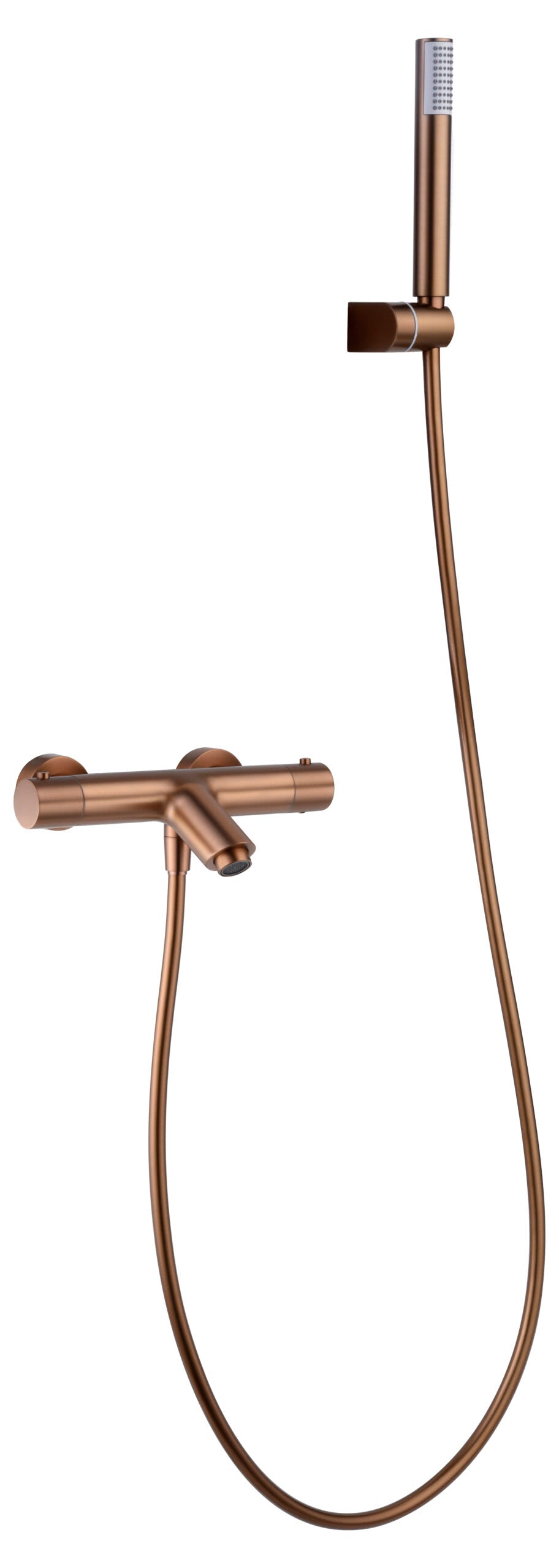 Kit Bath/Shower Thermostatic Monza Rose Gold Cepilla | IMEX