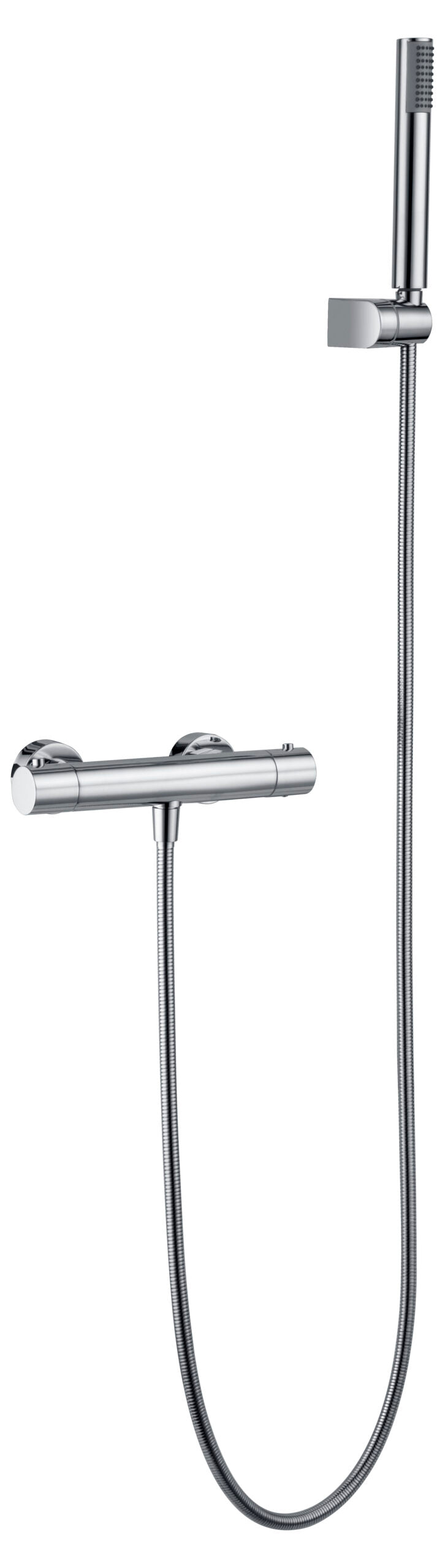 Chrome Thermostatic Shower Set with Temperature Control, view 2